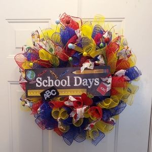 Front door School wreath